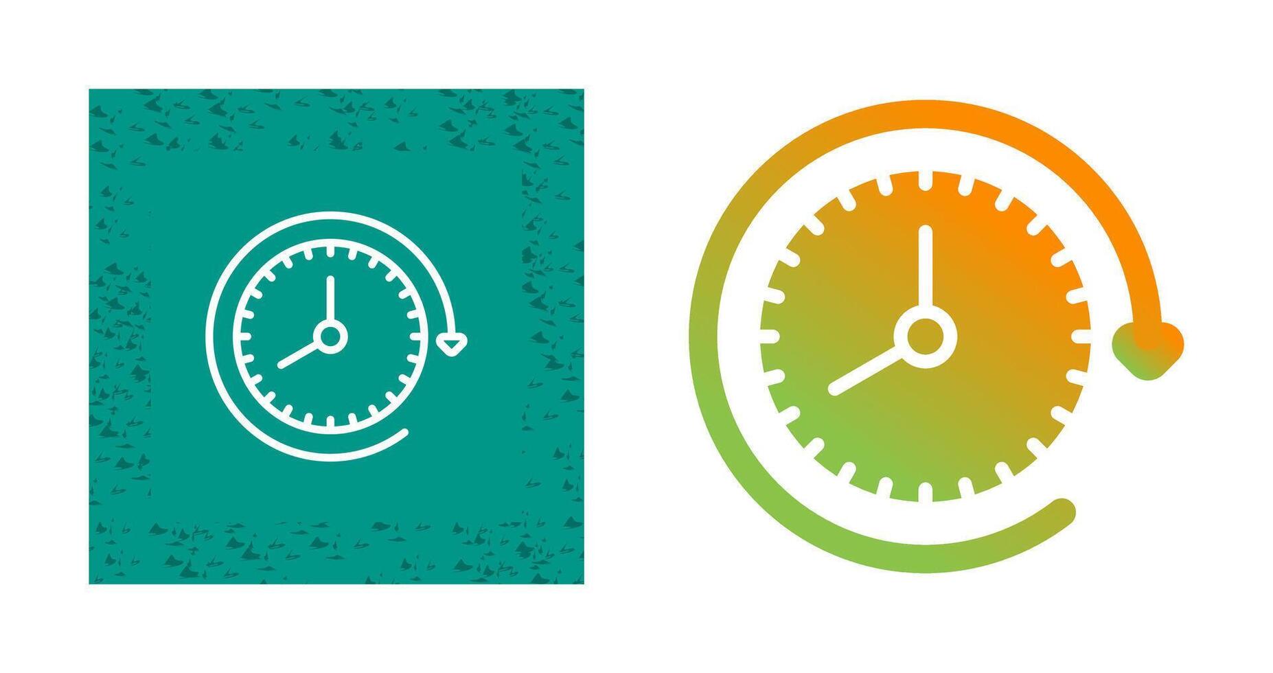 Clock with arrow Vector Icon