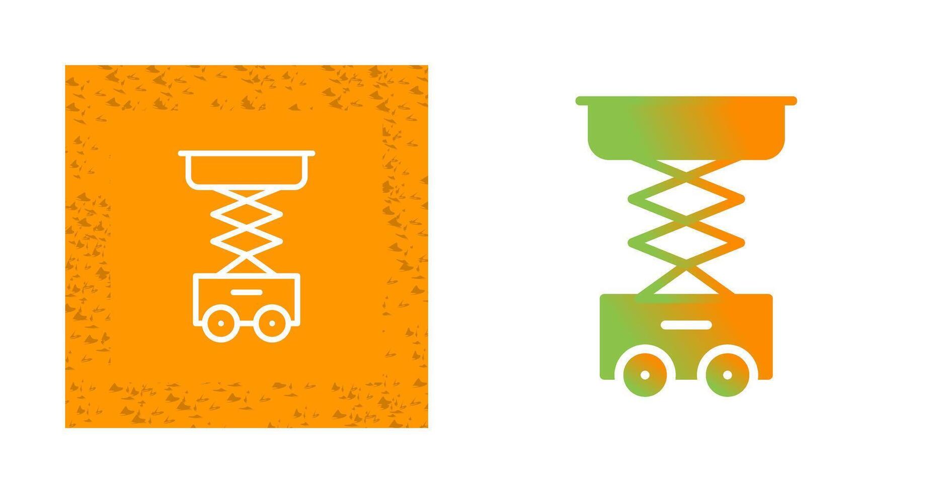 Scissor Lift Vector Icon