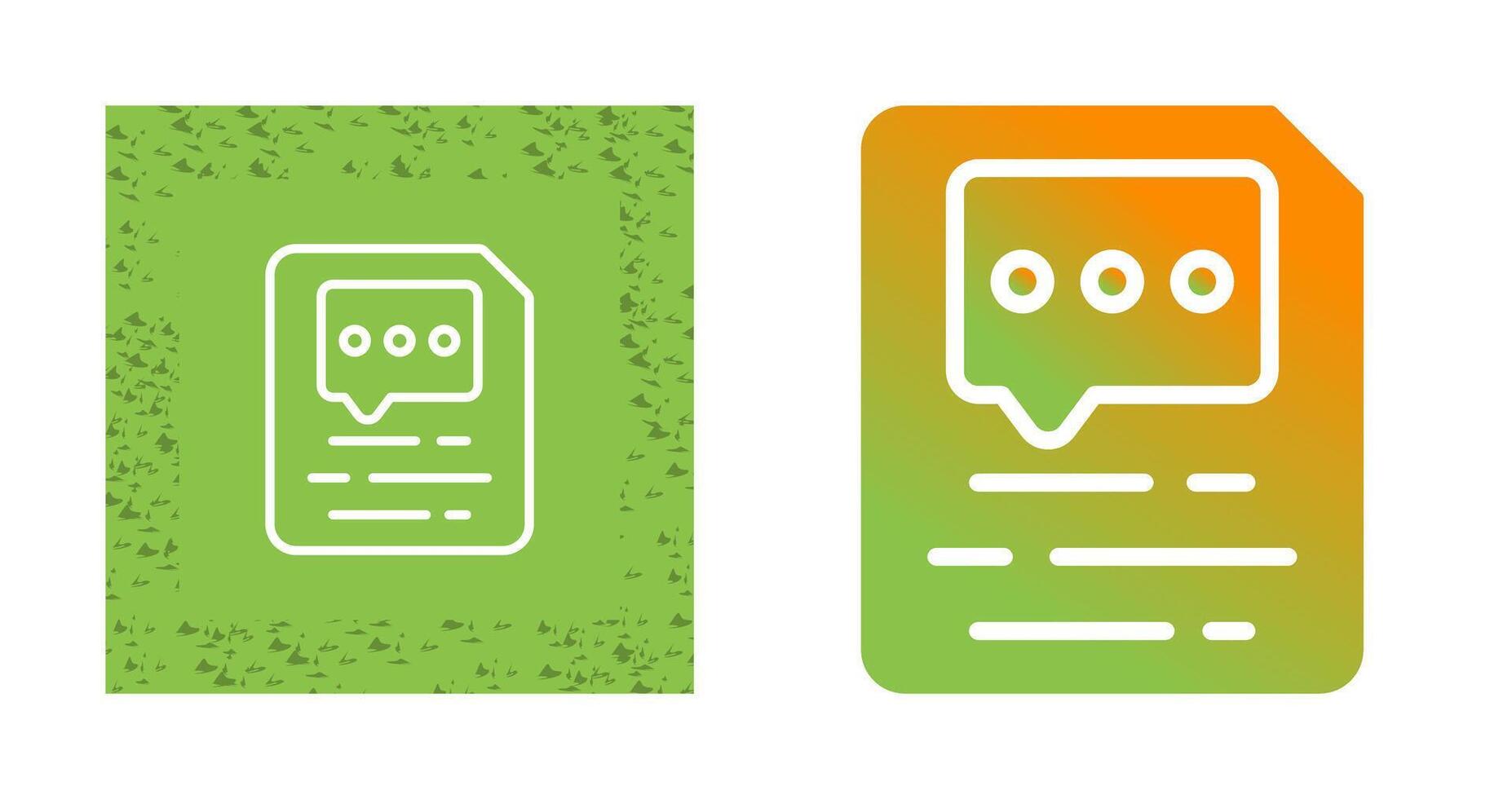 Document Insert Comment Vector Icon