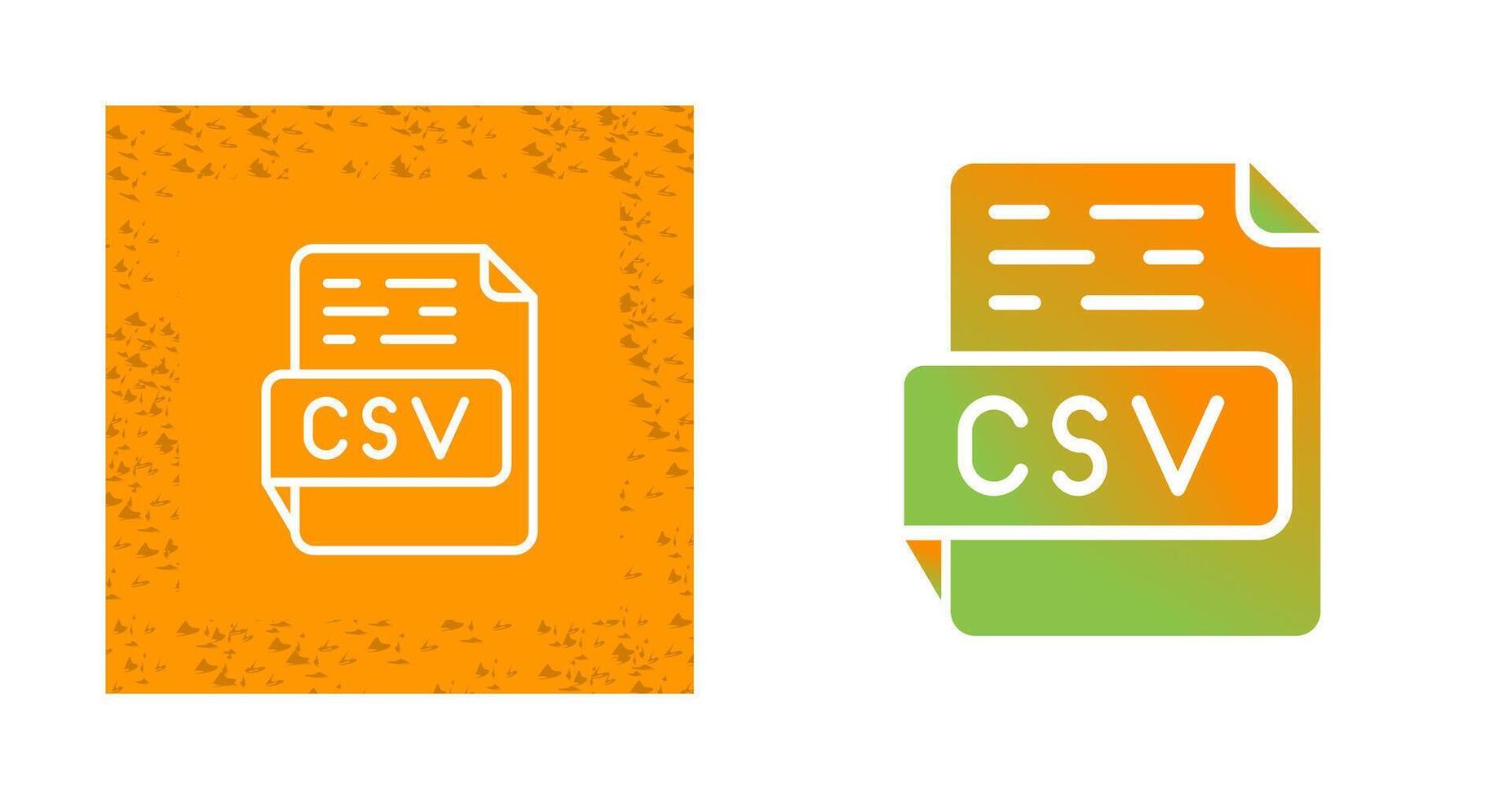 CSV Vector Icon