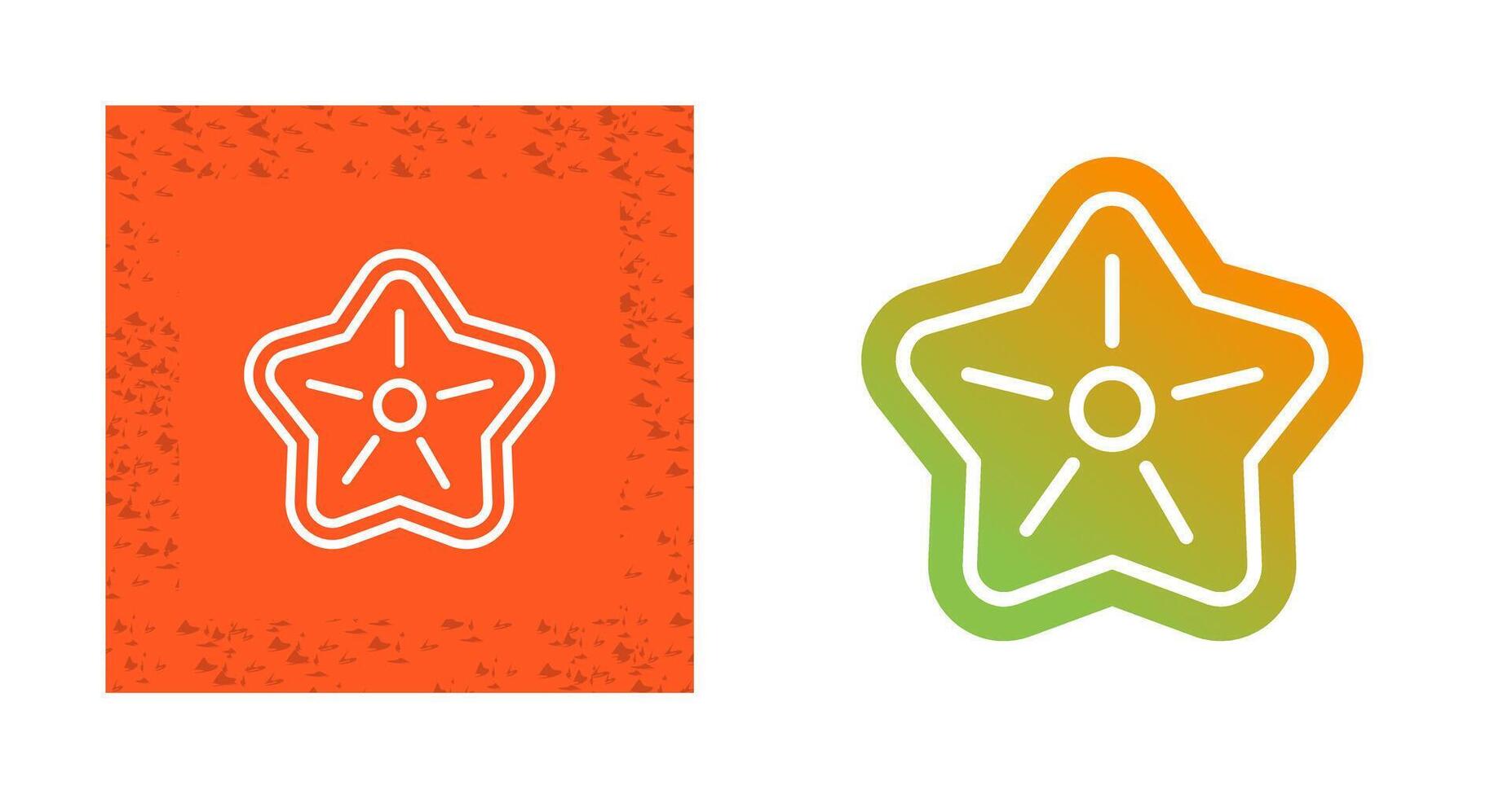 icono de vector de estrella de mar