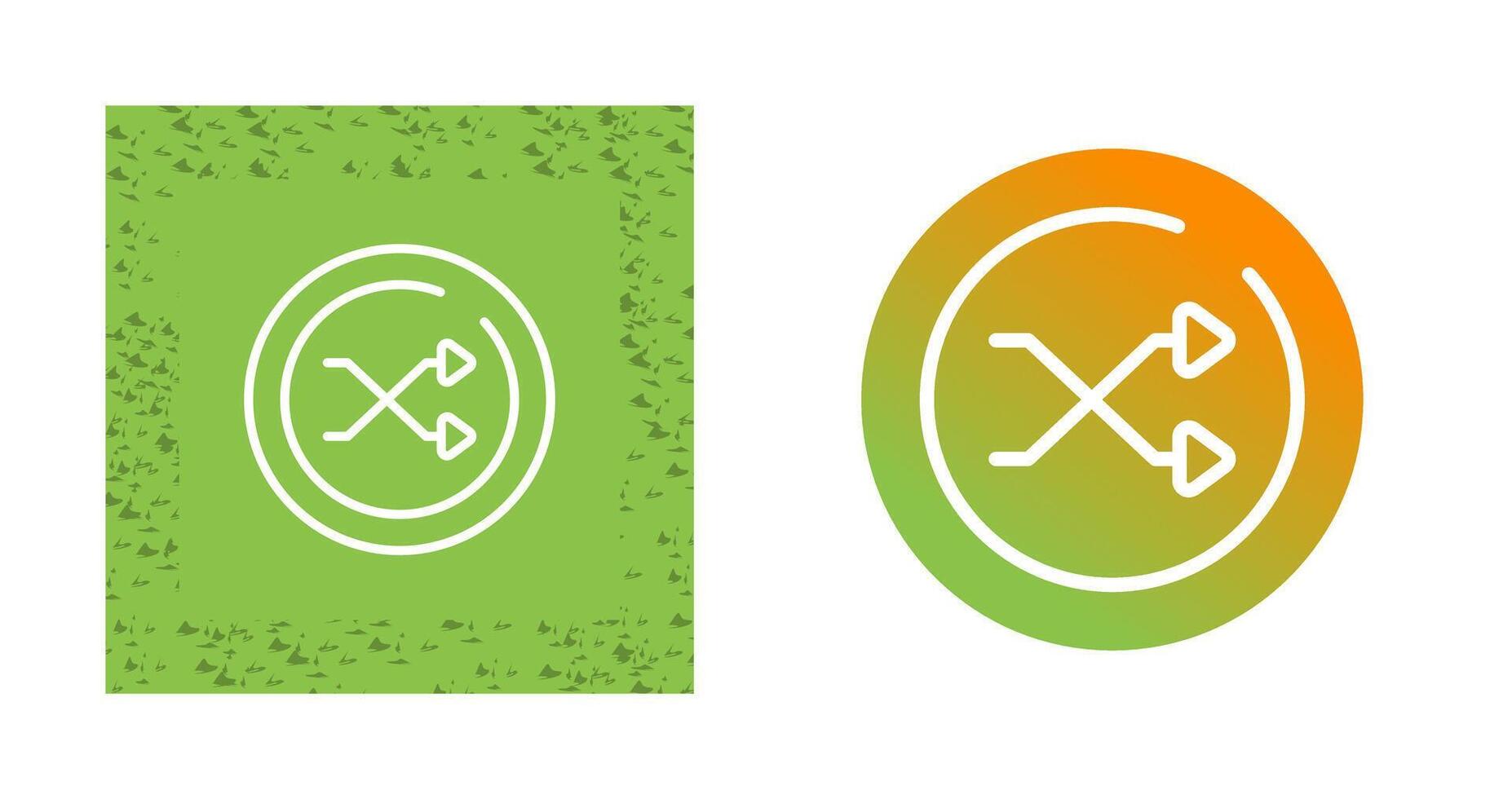 Shuffle Circle Vector Icon
