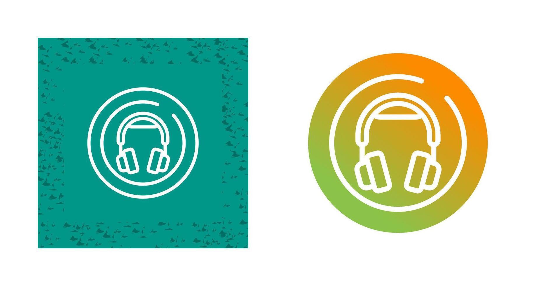 Headphones Circle Vector Icon