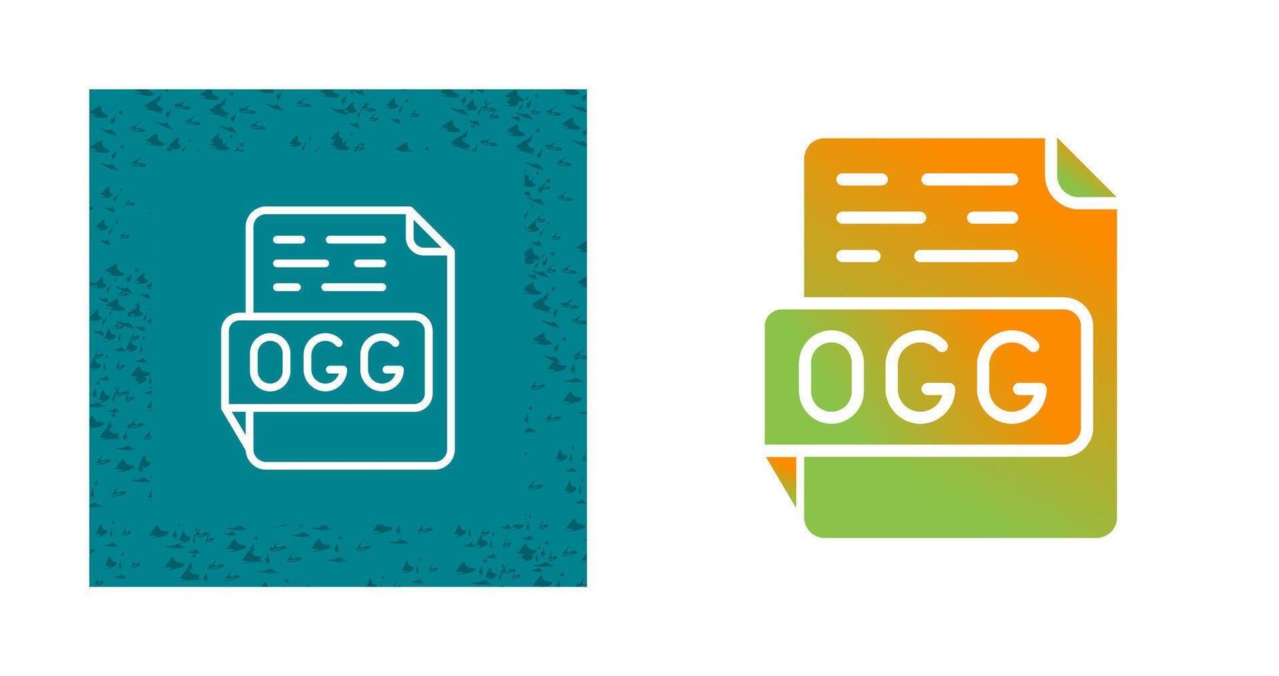 ogg vector icono