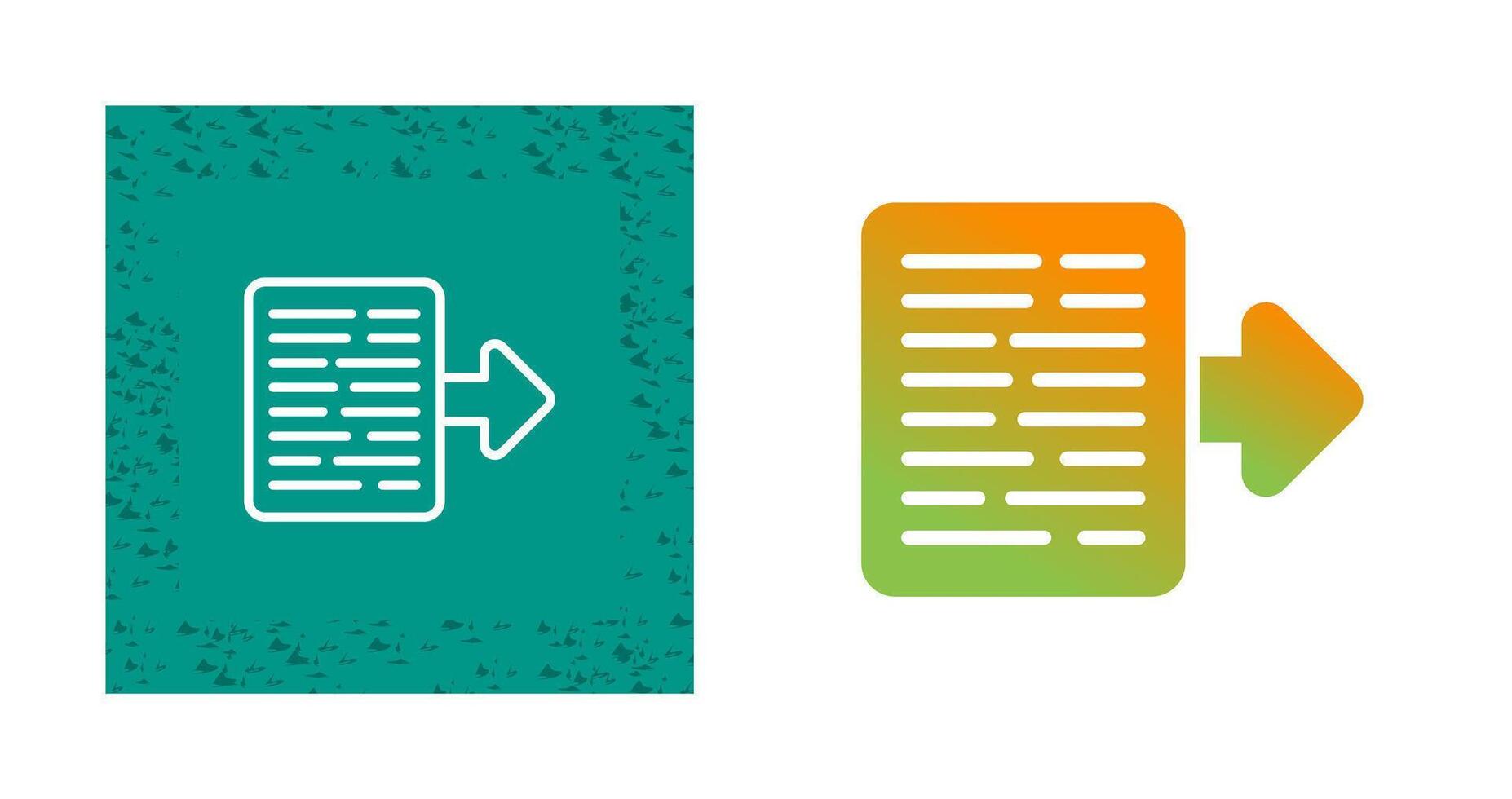 Document Export Vector Icon