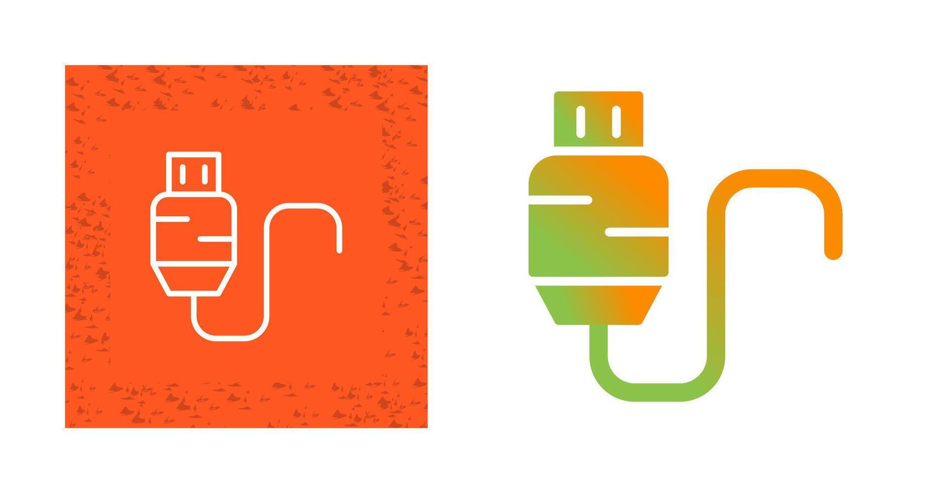 Usb Cable Vector Icon