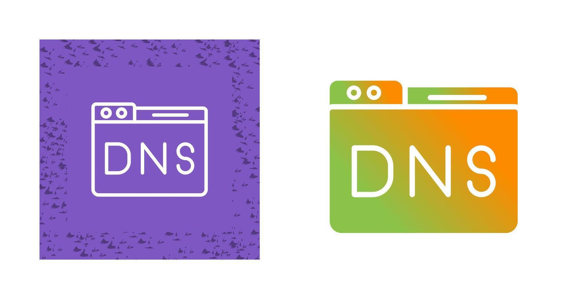 Domain DNS Management Vector Icon