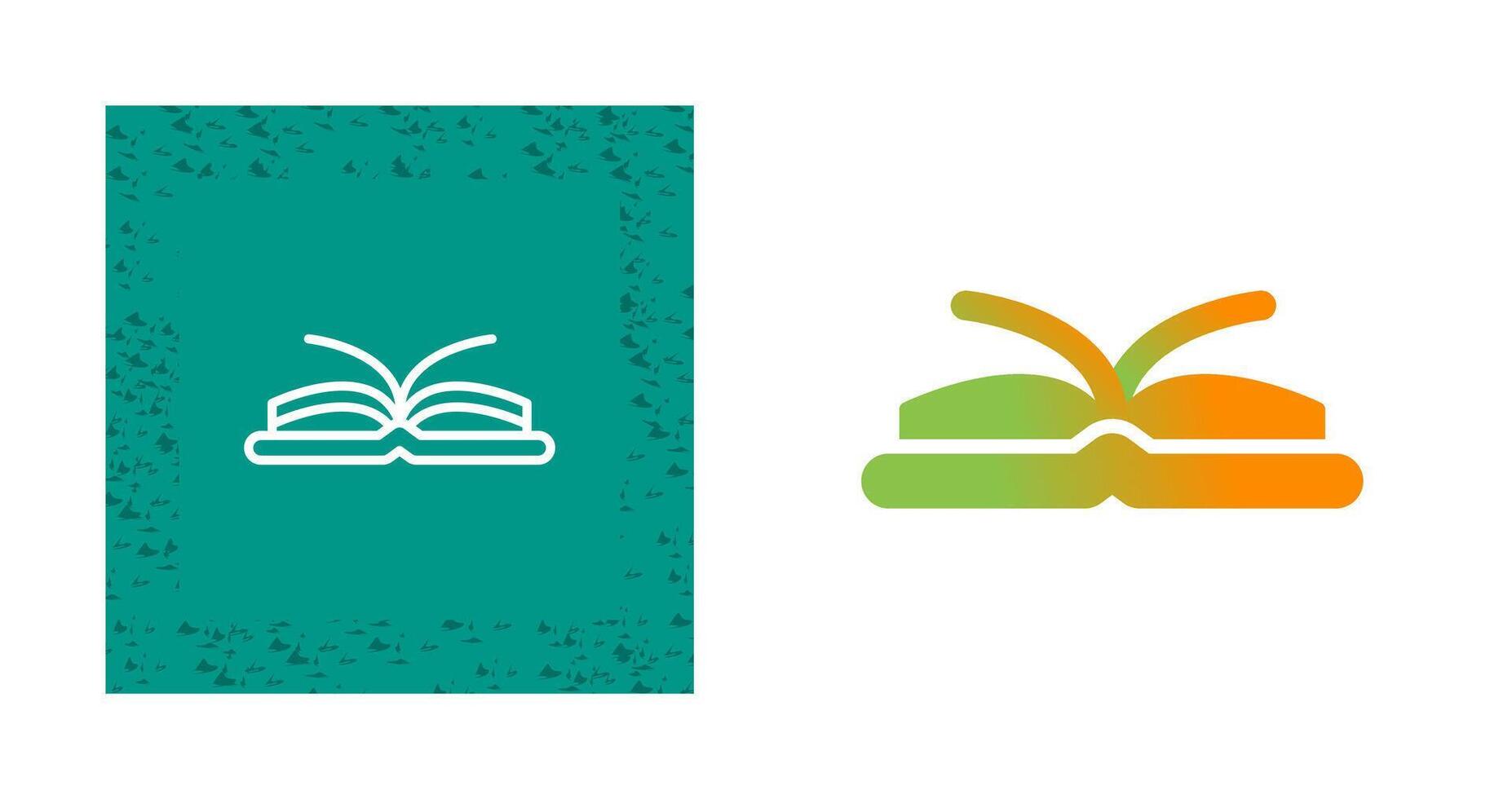 Open Book Vector Icon