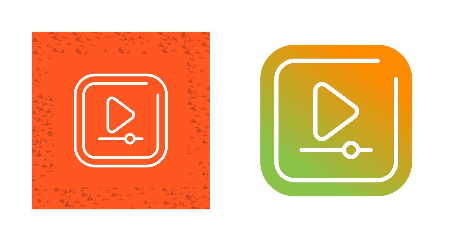 Video Play Square Vector Icon