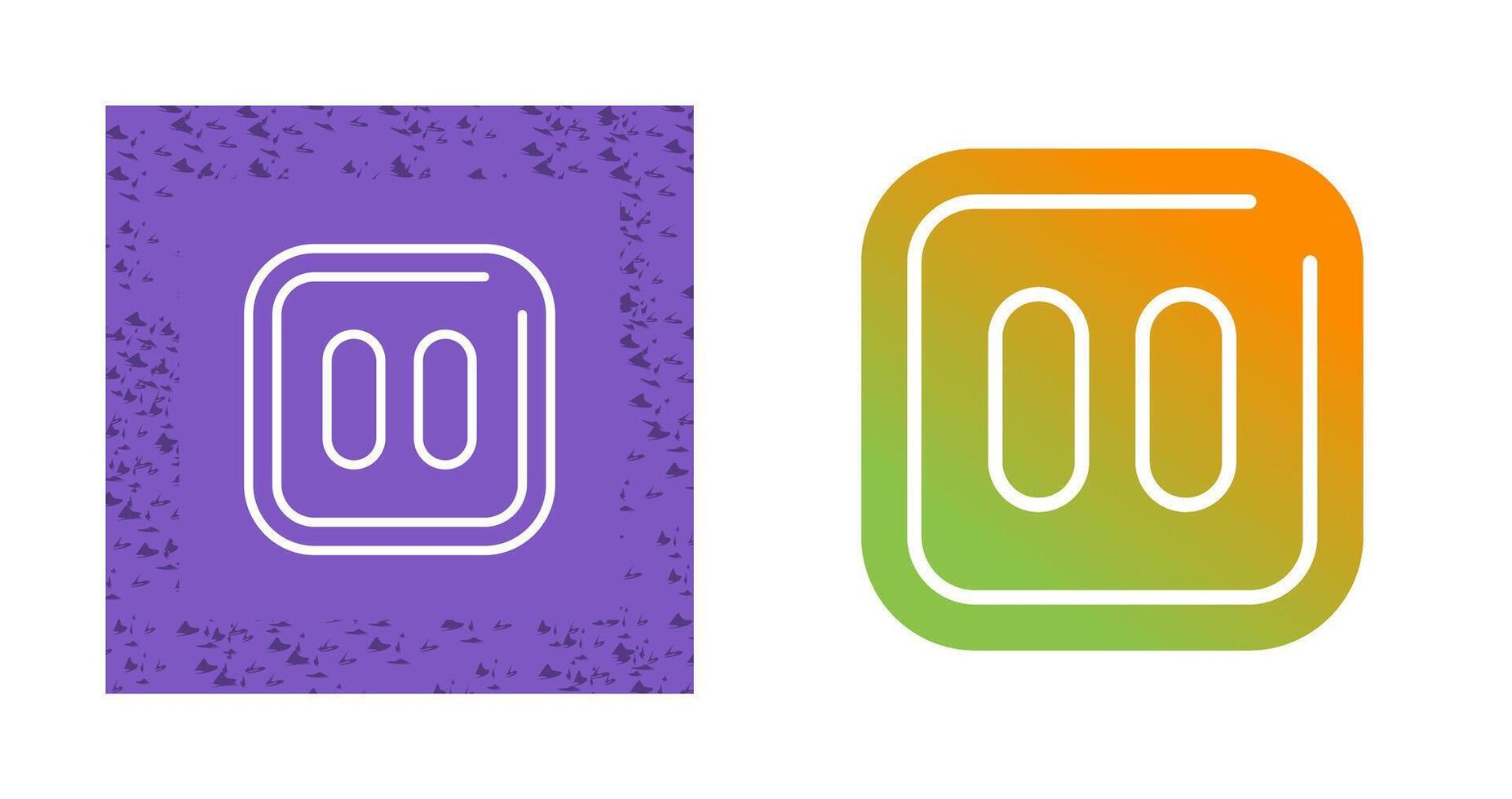 Pause Sqaure Vector Icon