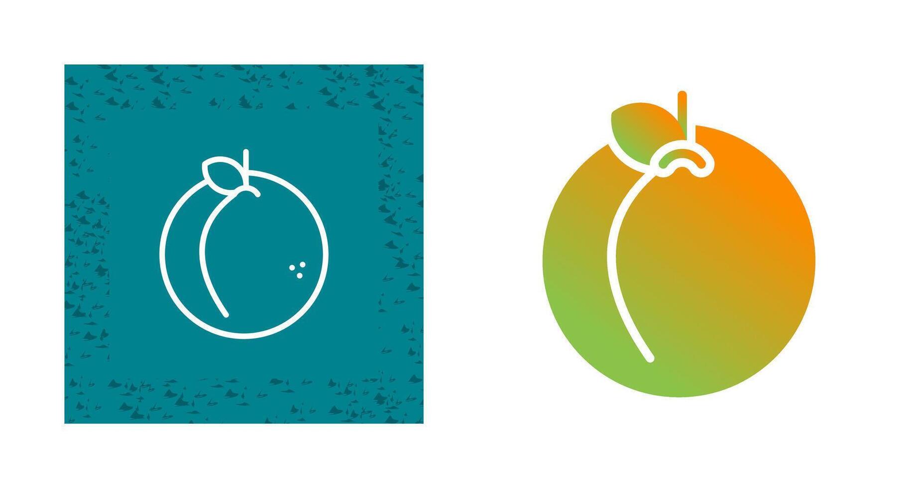 Peach Vector Icon
