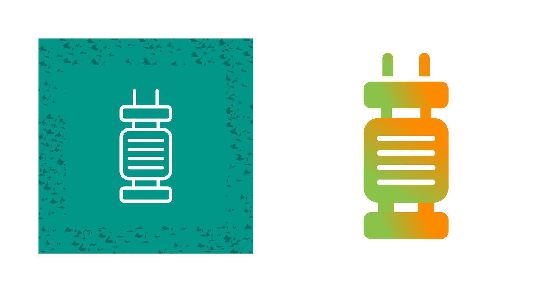 Capacitor Vector Icon