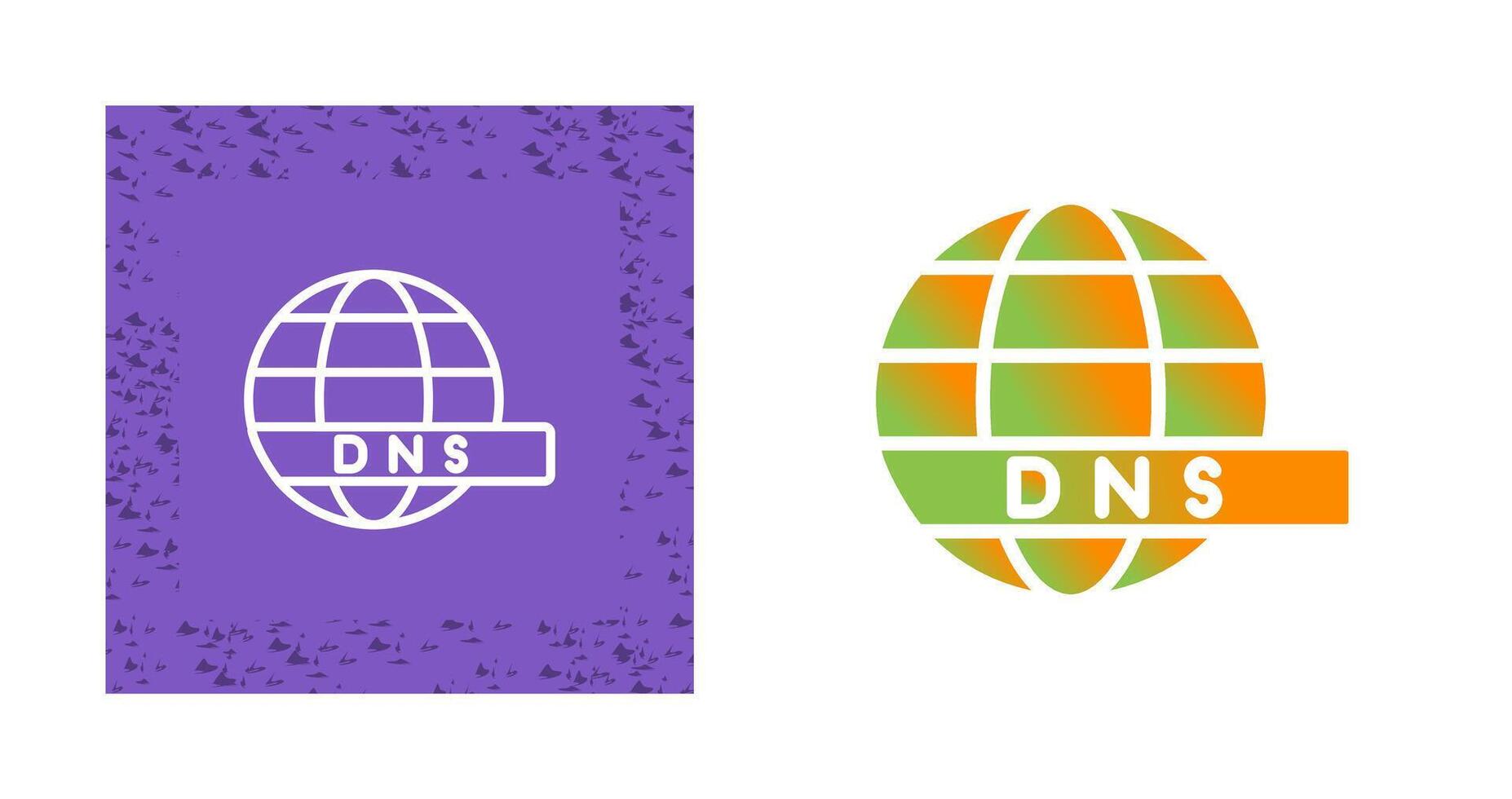 dns servidor vector icono