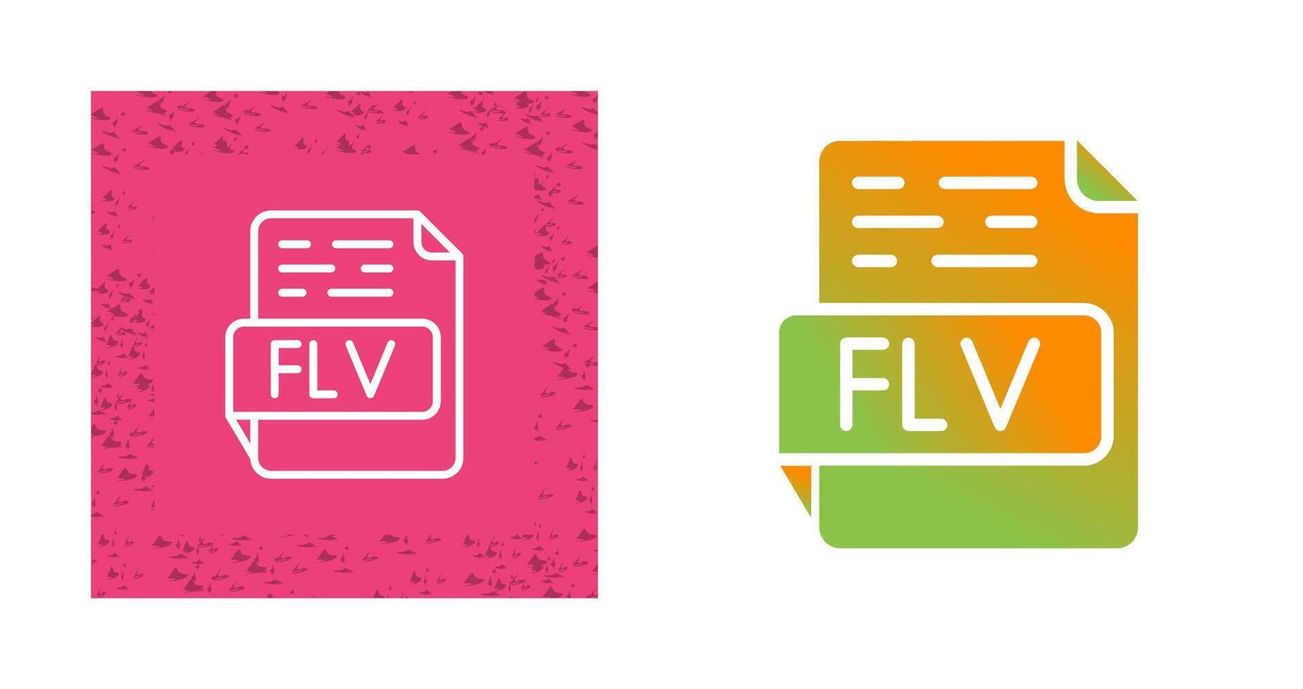 FLV Vector Icon