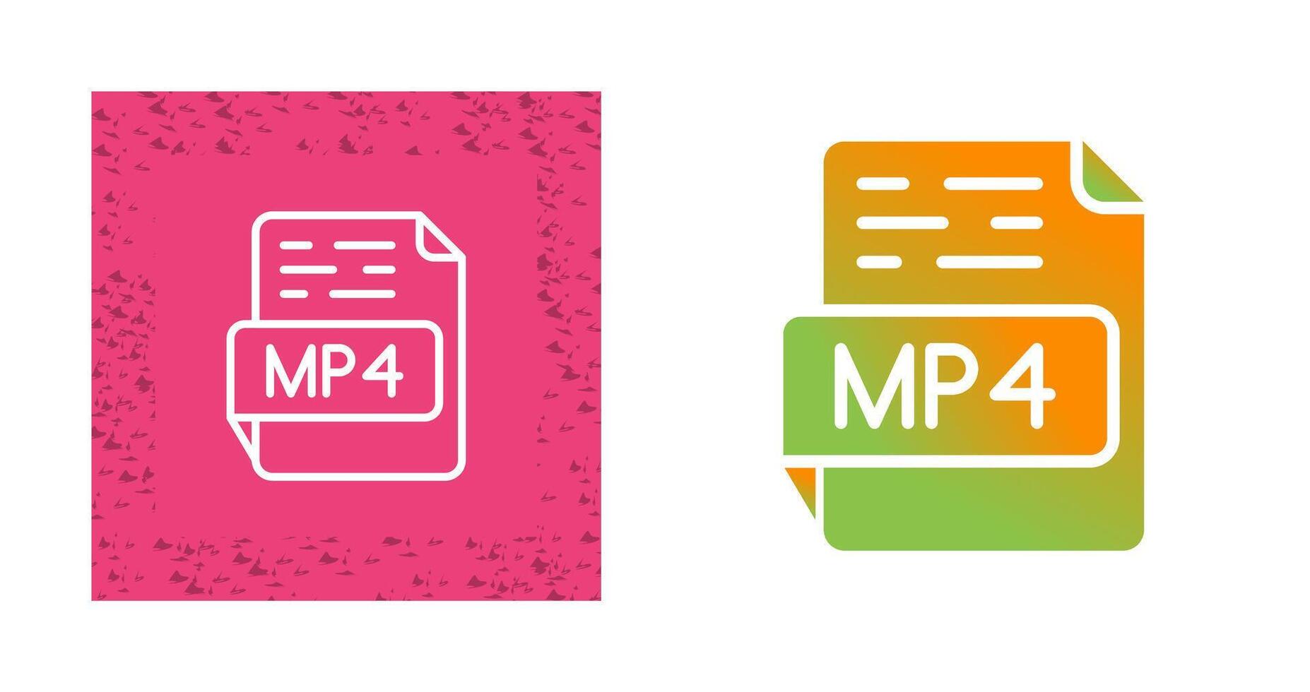 MP4 Vector Icon