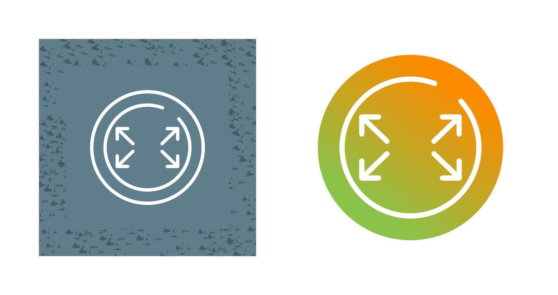 Fullscreen Circle Vector Icon