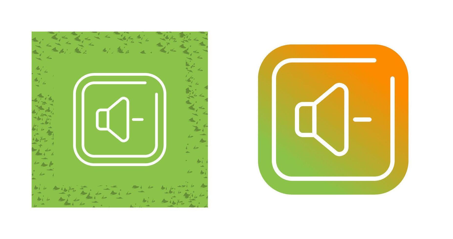 Volume Down Square Vector Icon