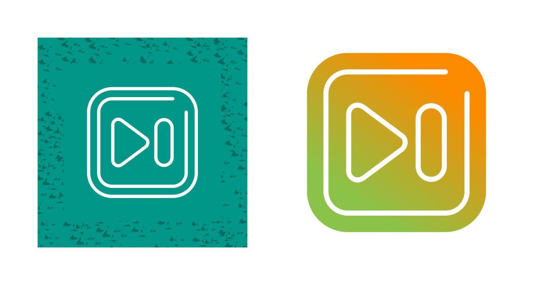 Next Track Square Vector Icon