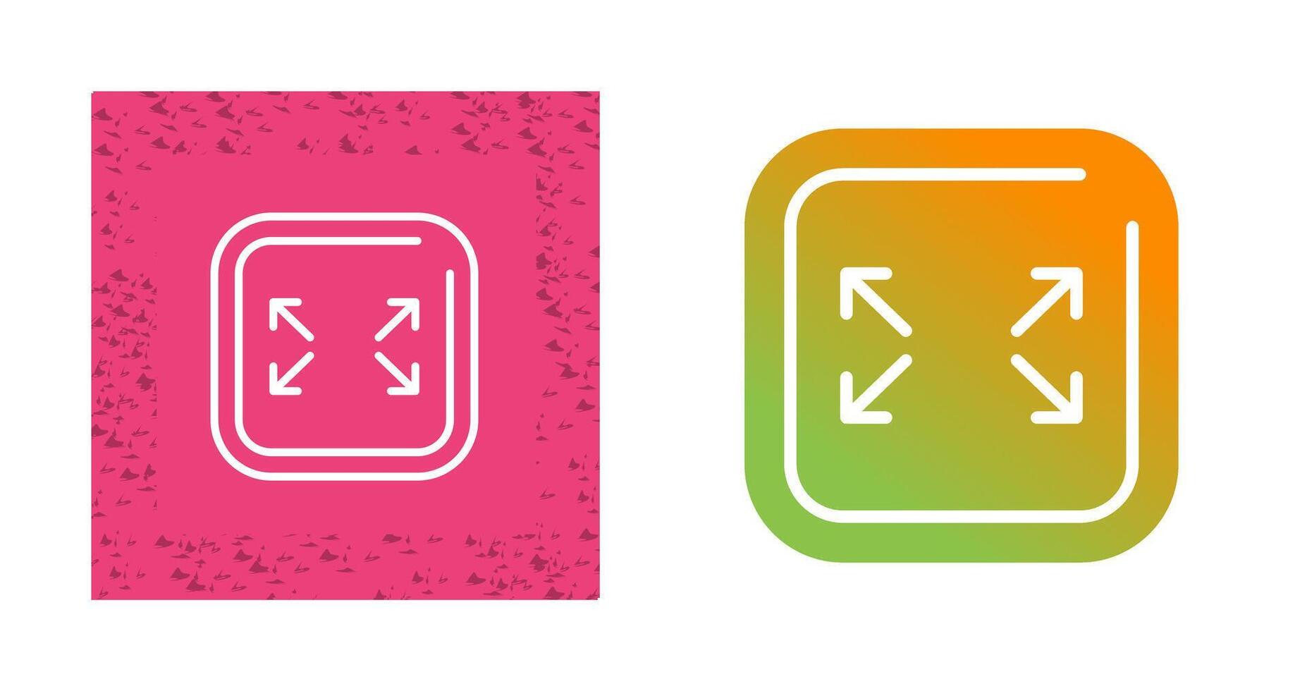 Fullscreen Square Vector Icon