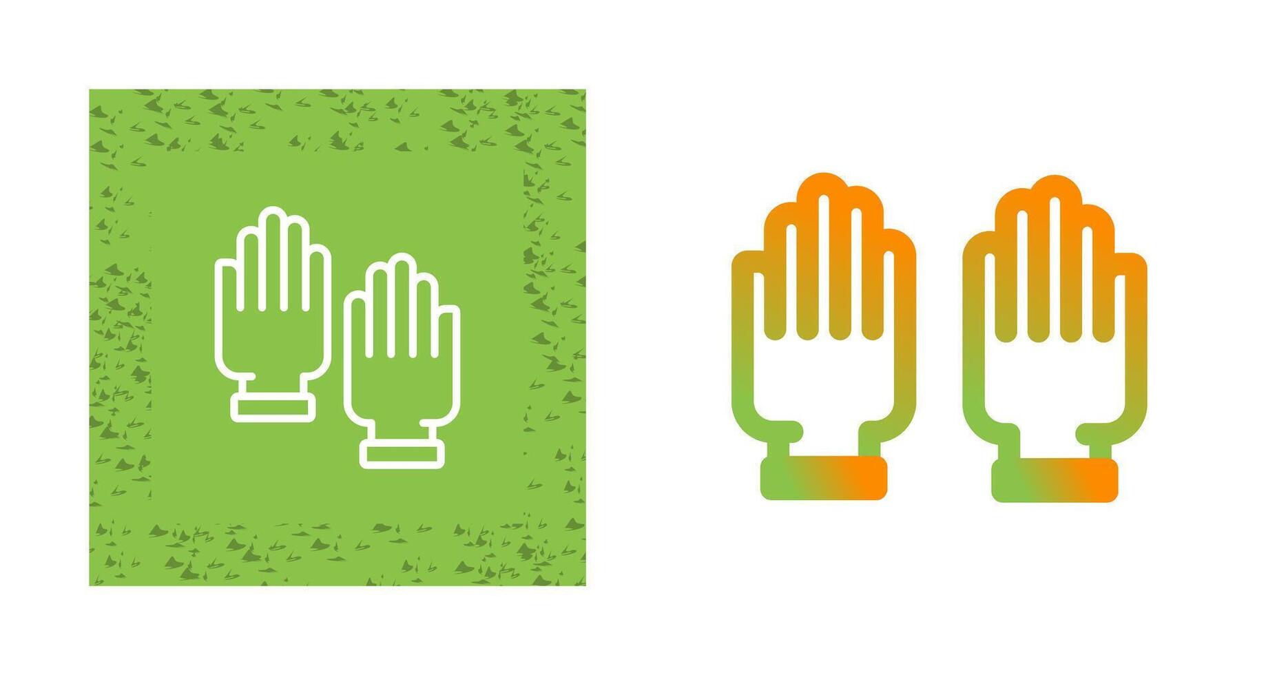 Rubber Gloves Vector Icon