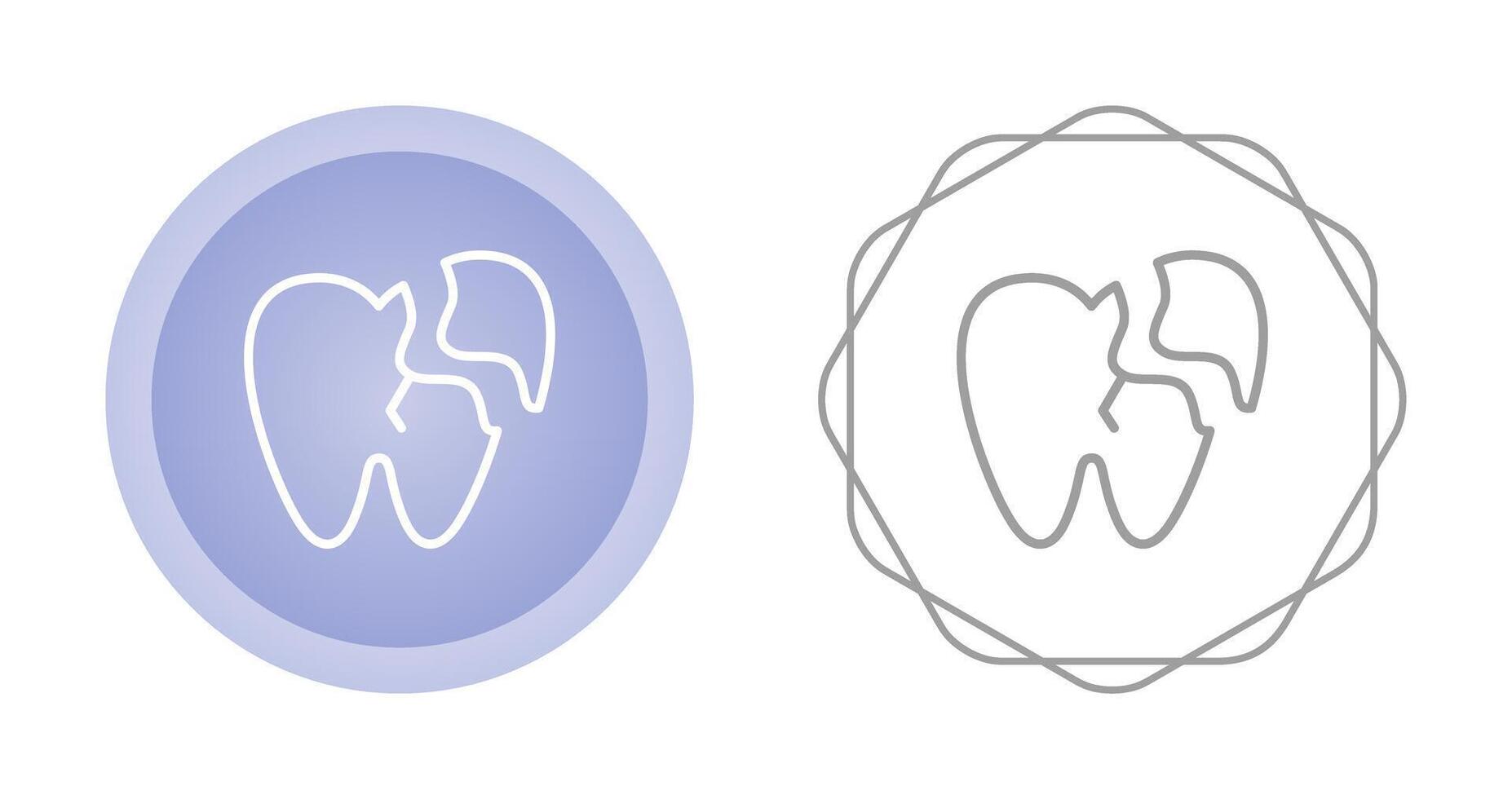 Broken Tooth Vector Icon