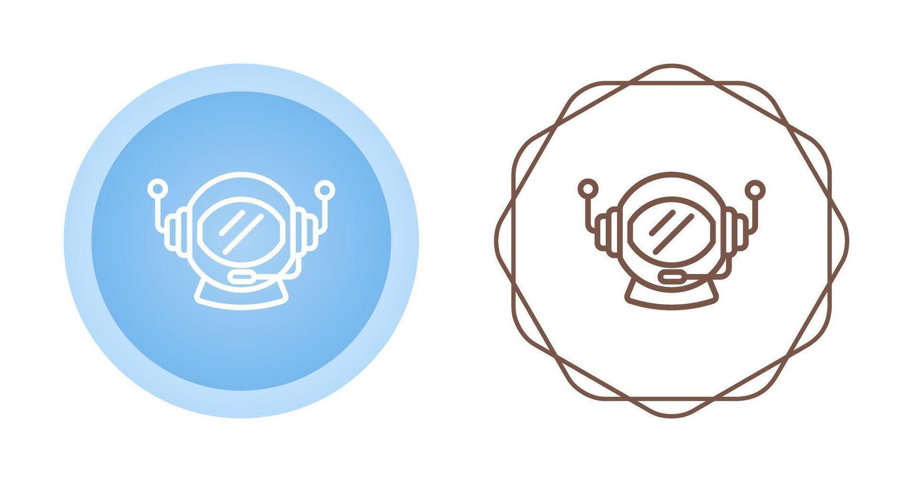 Astronaut Helmet Vector Icon