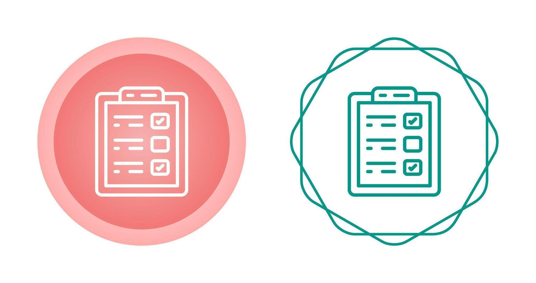 icono de vector de lista de verificación