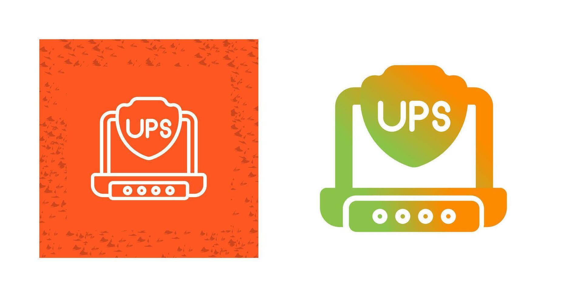 UPS vector icono