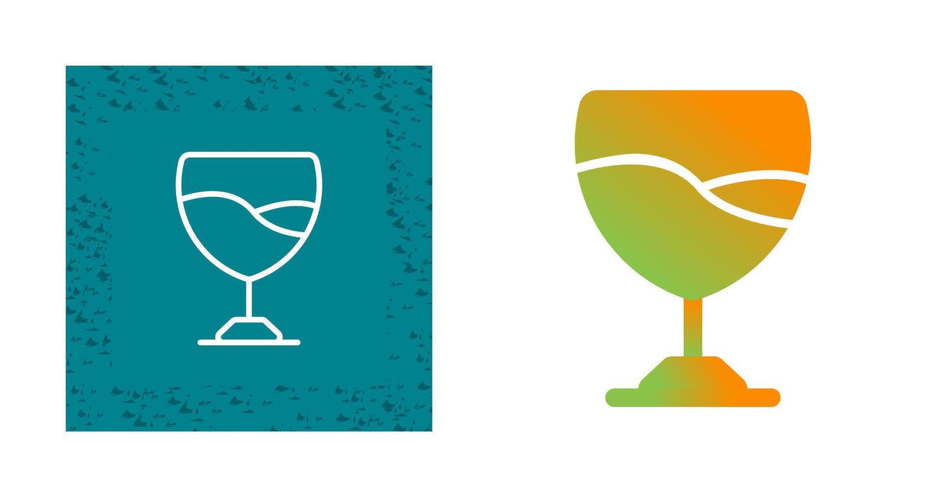 icono de vector de copa de vino