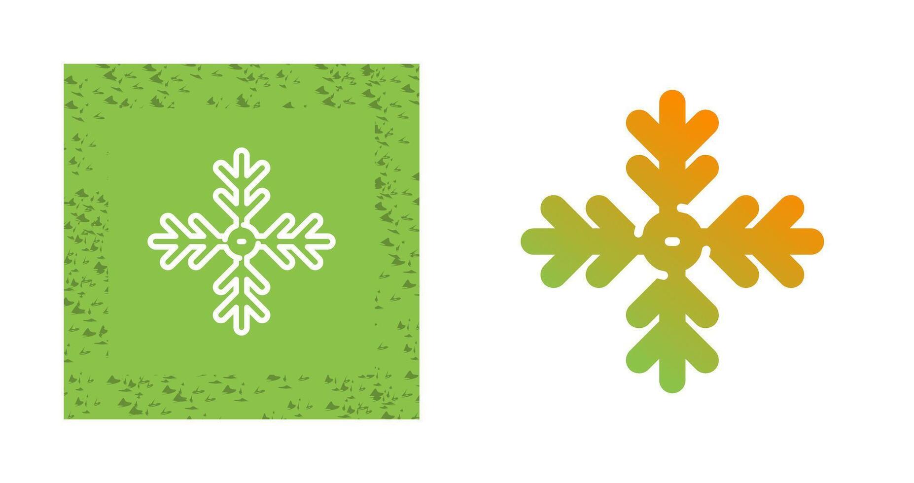 icono de vector de copo de nieve