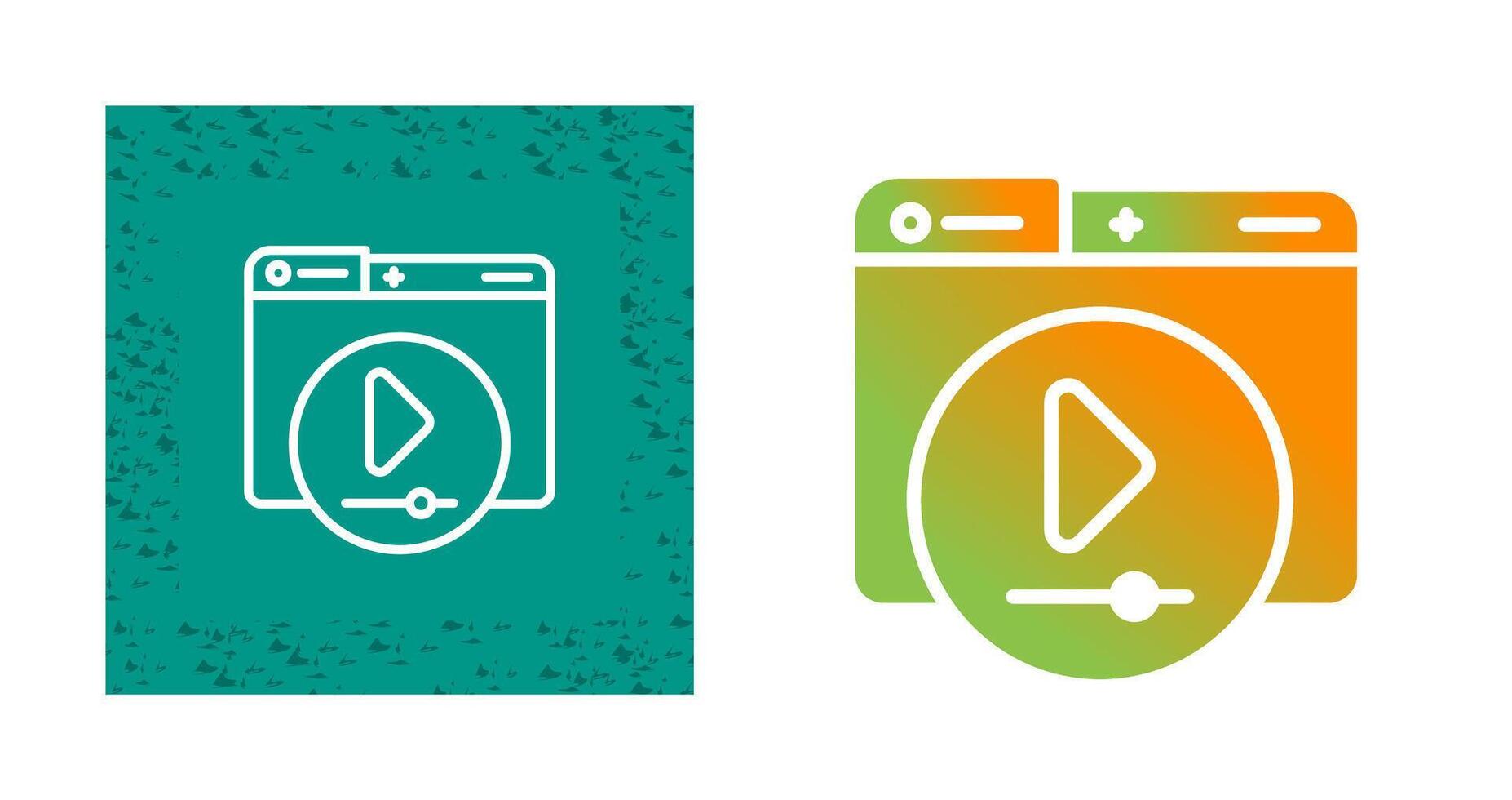 Video Player Vector Icon