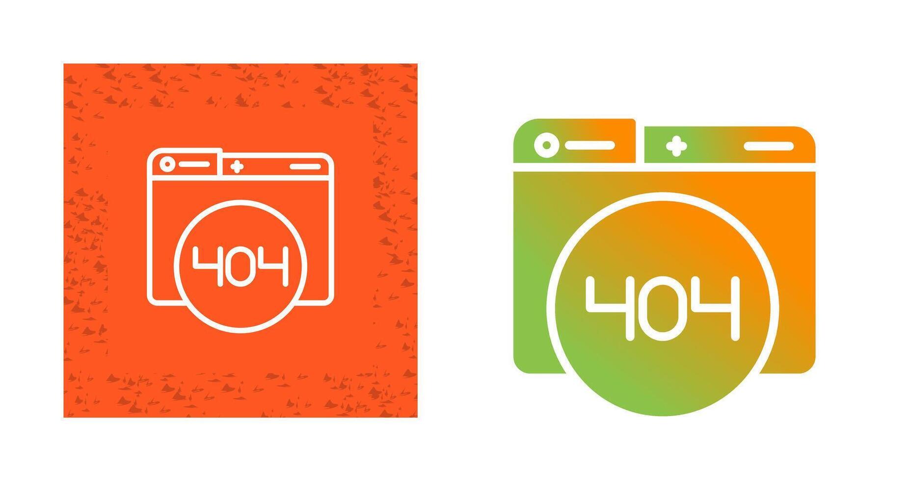 404 Error Vector Icon