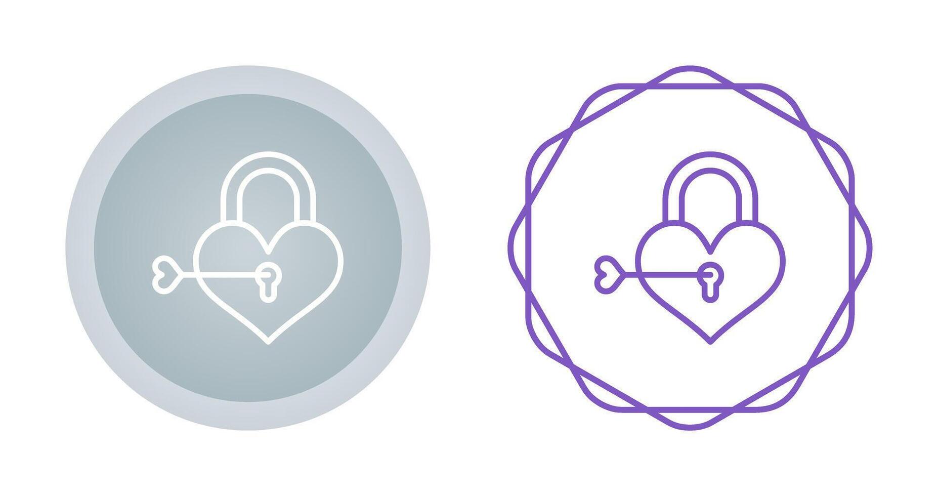 Love lock Vector Icon