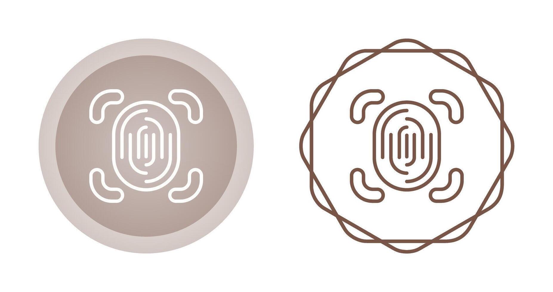Fingerprint Scanner Vector Icon