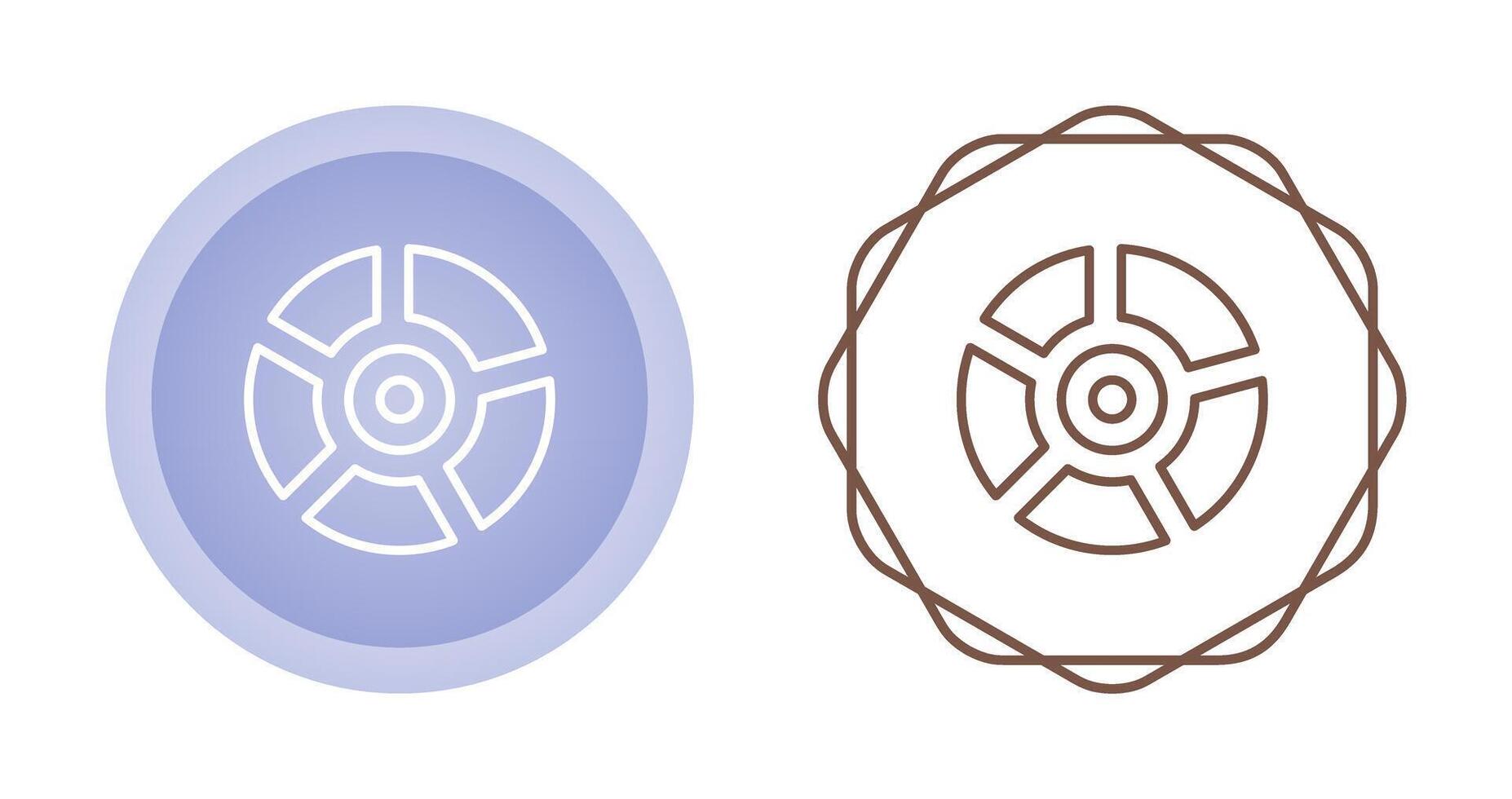 icono de vector de gráfico circular