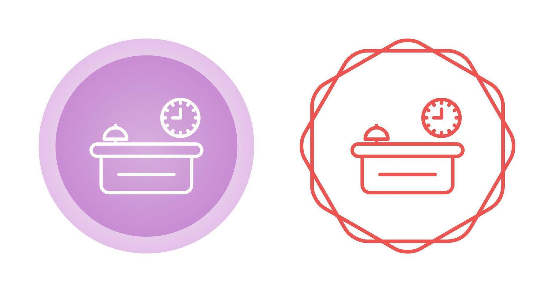 Customer Service Counter Vector Icon