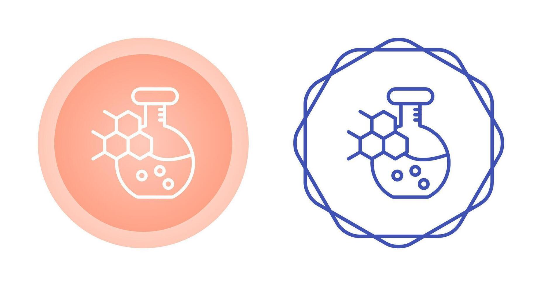 química conjunto vector icono