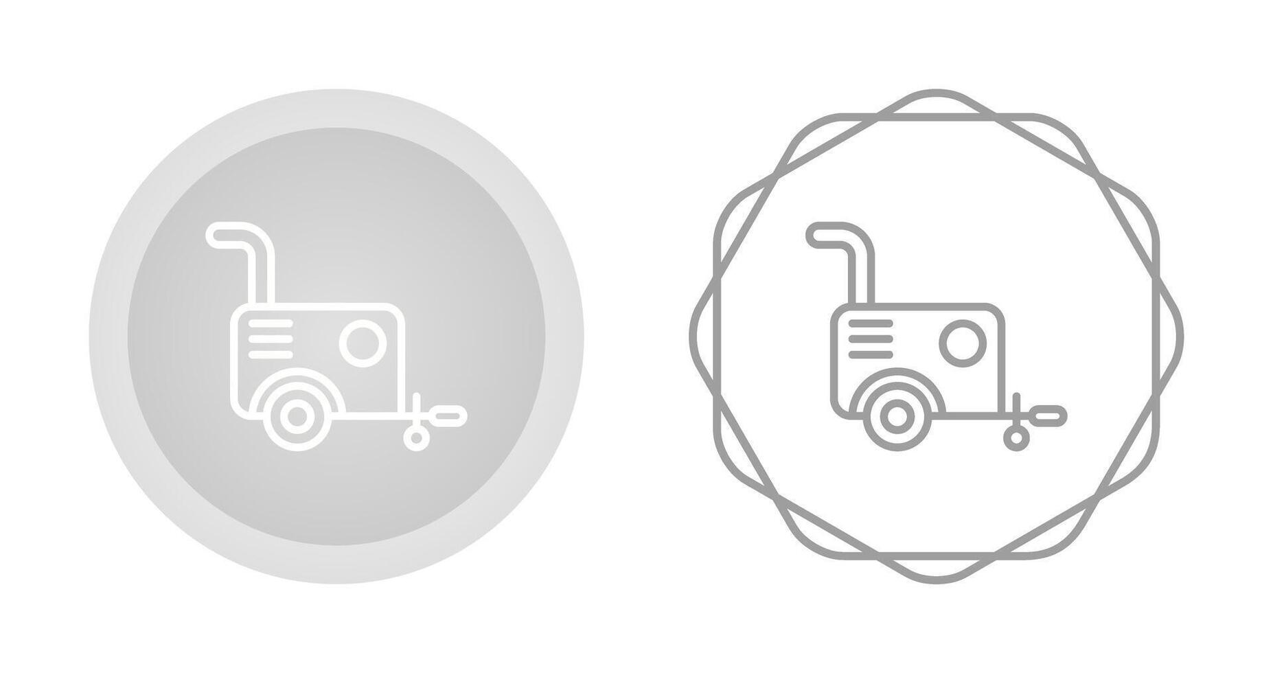 Portable air compressor Vector Icon