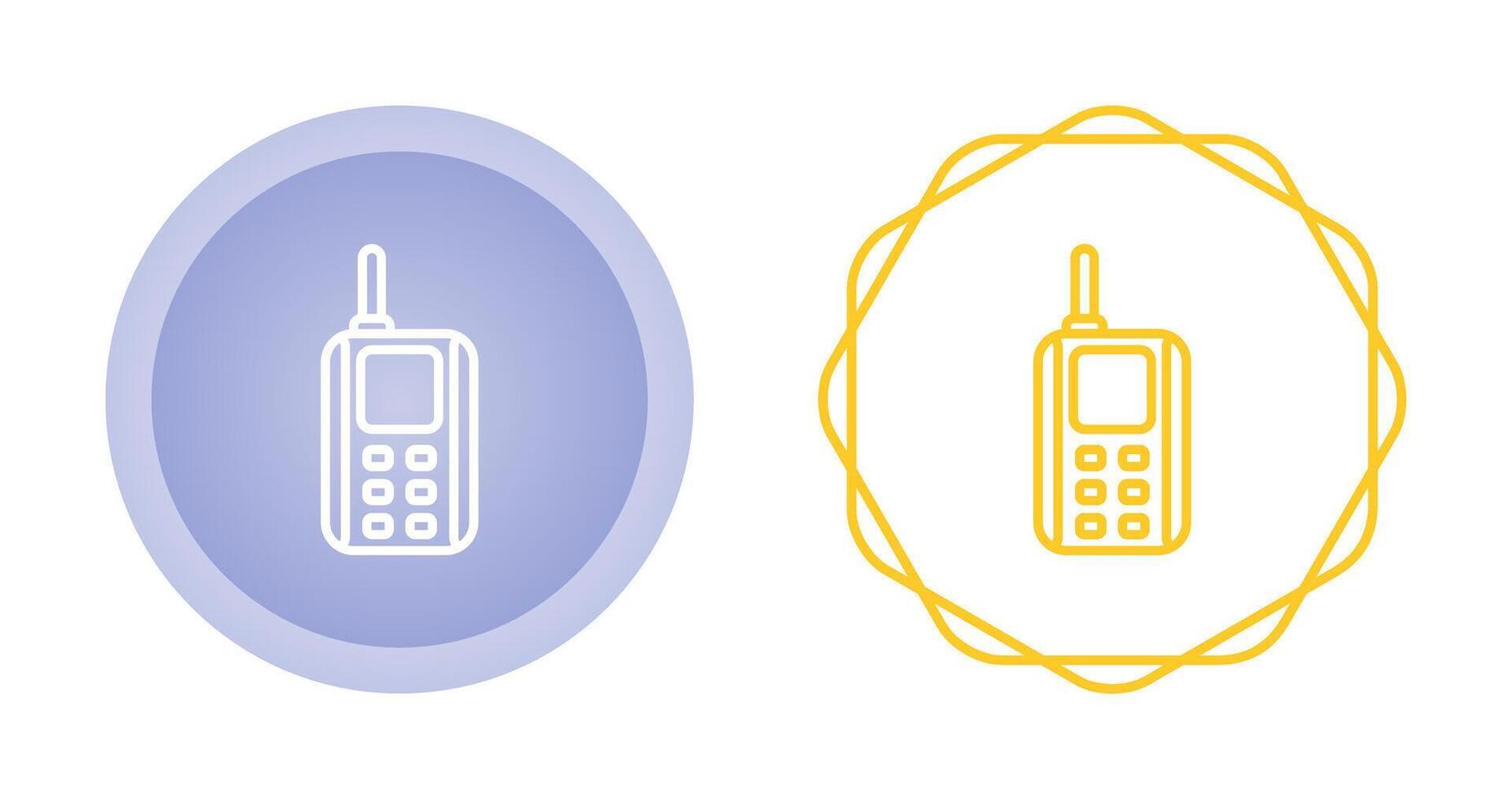 icono de vector de walkie-talkie