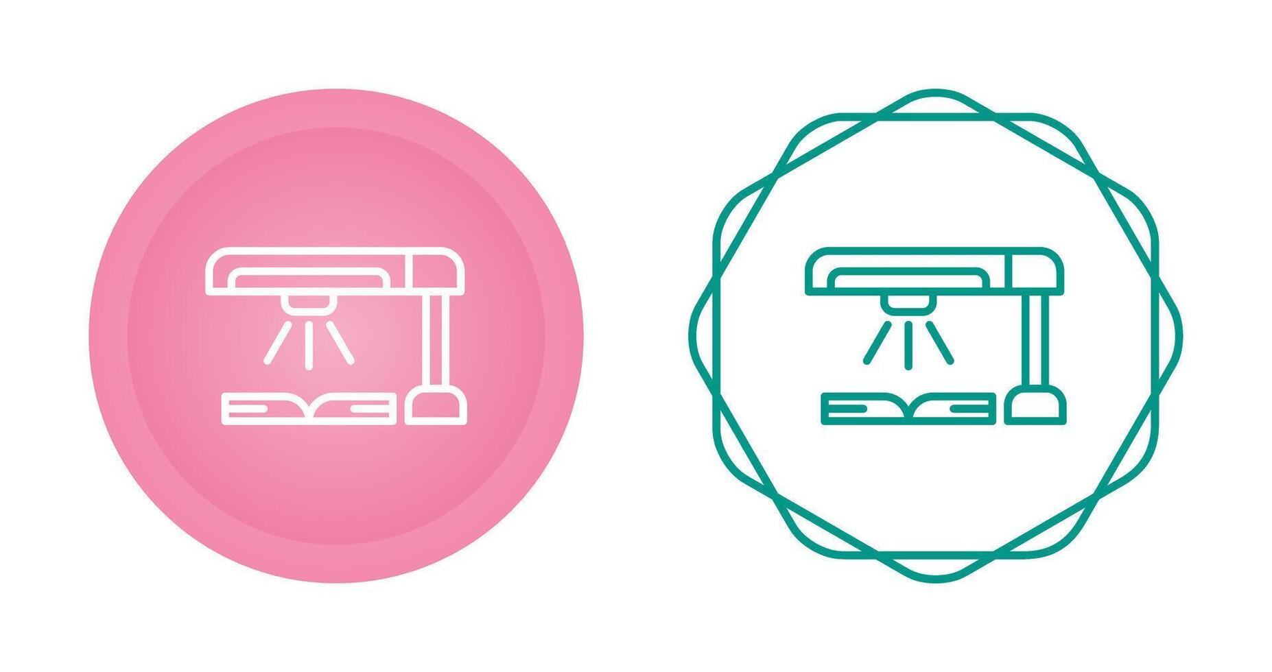 Book Scanner Vector Icon