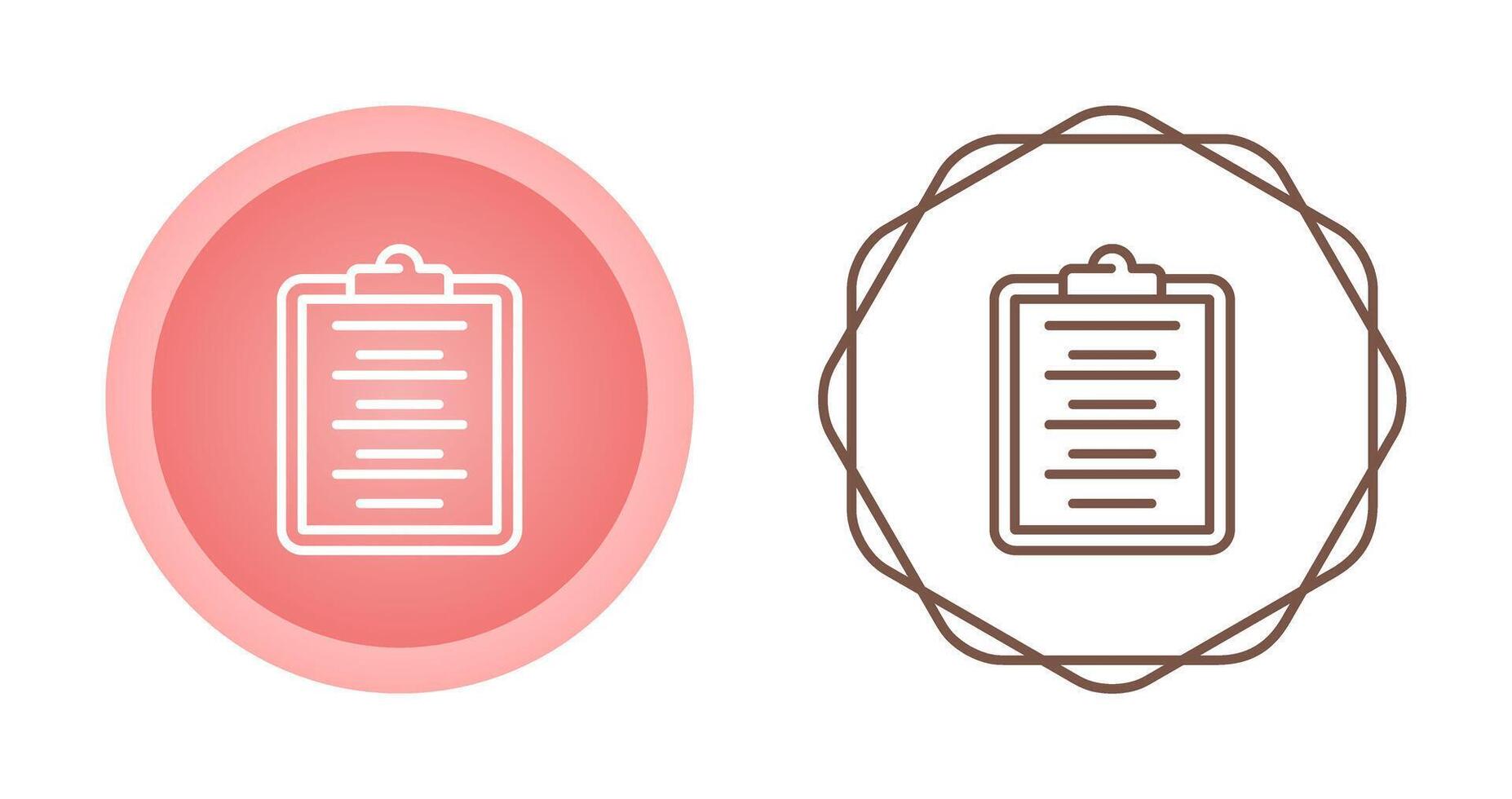 Writing Pad Vector Icon