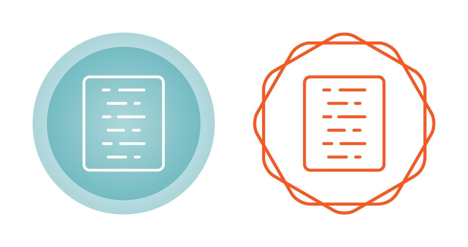 Document Align Center Vector Icon