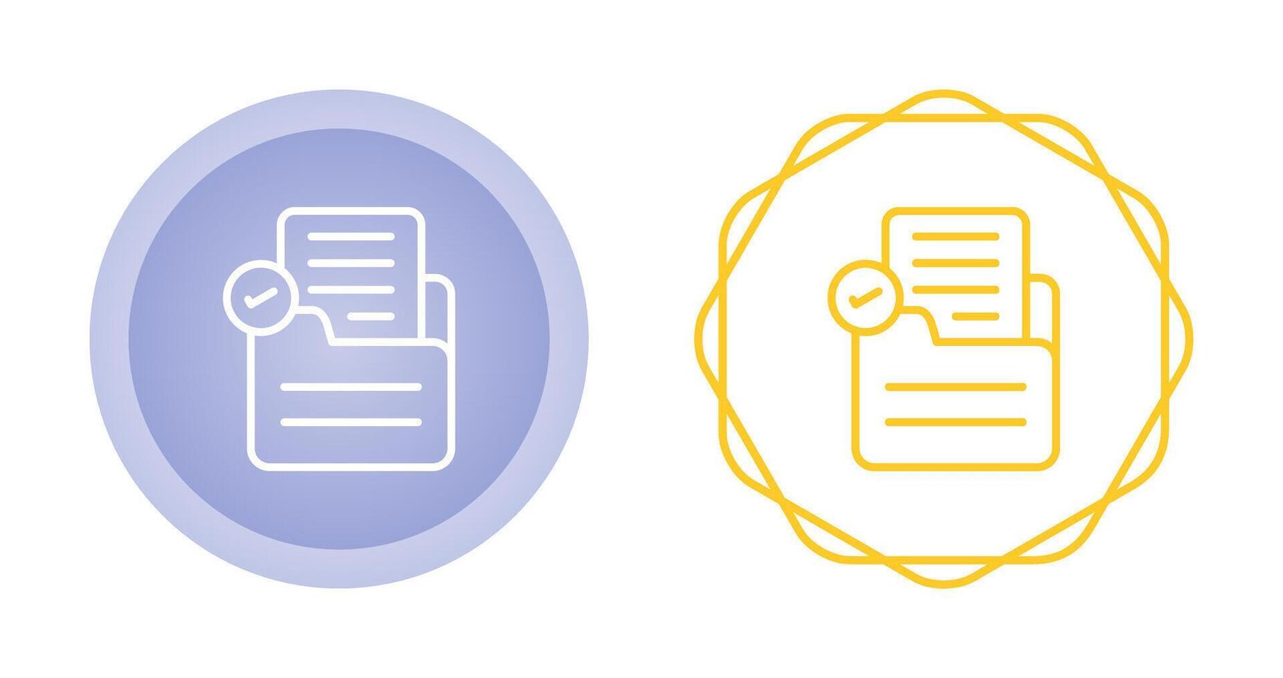 Document Check Vector Icon