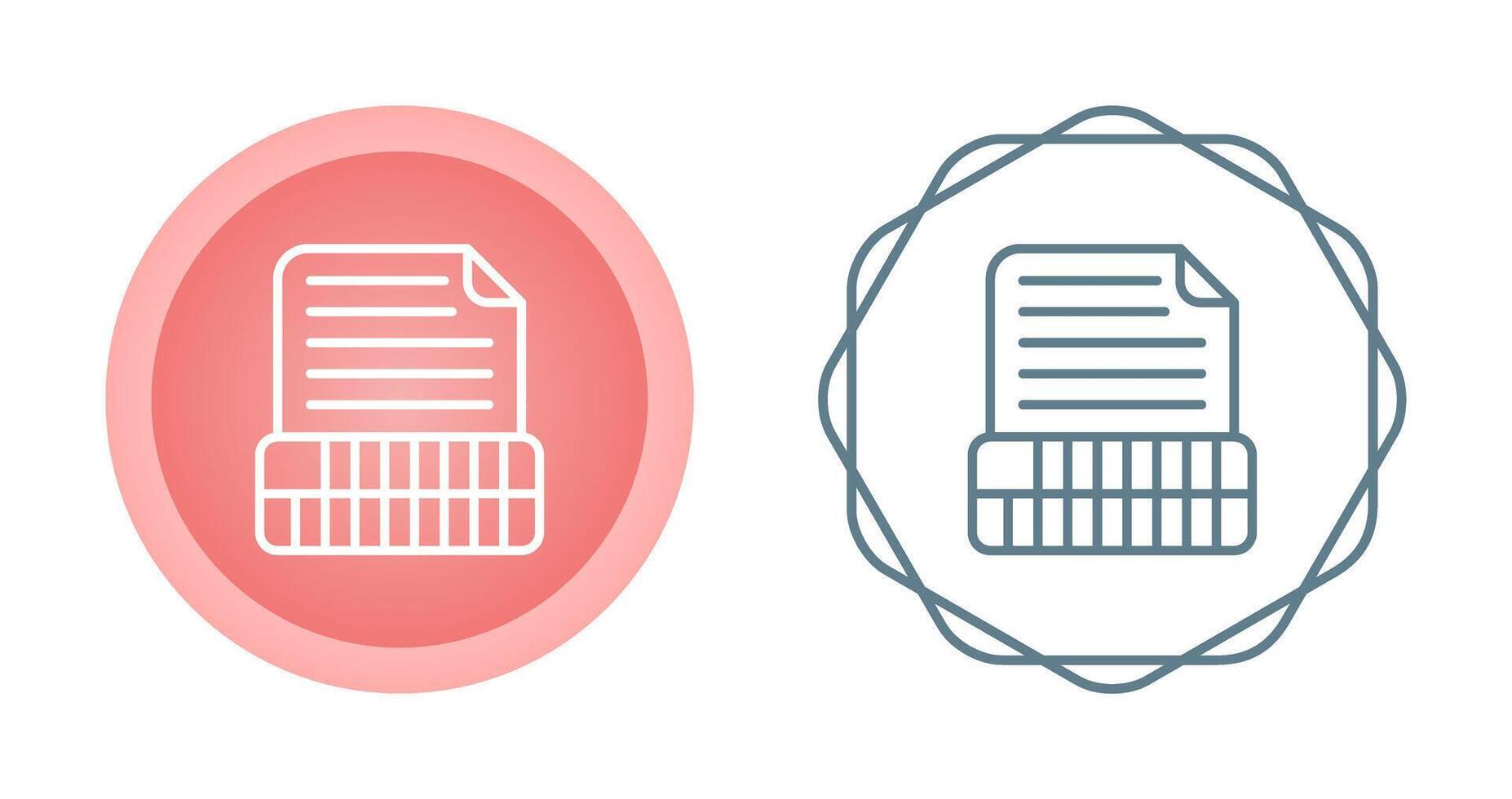Document Insert Table Vector Icon