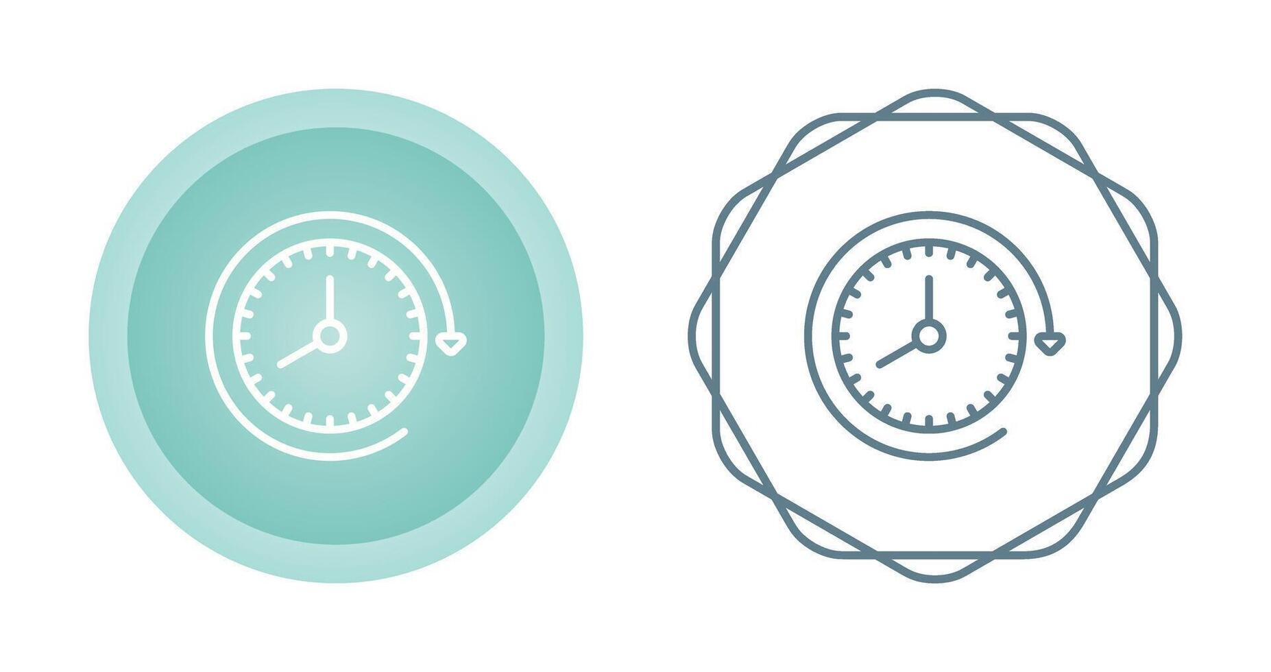 Clock with arrow Vector Icon