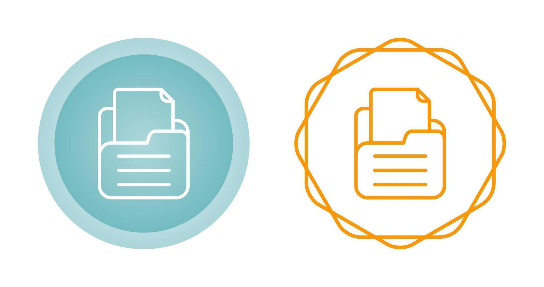 Folder with documents Vector Icon