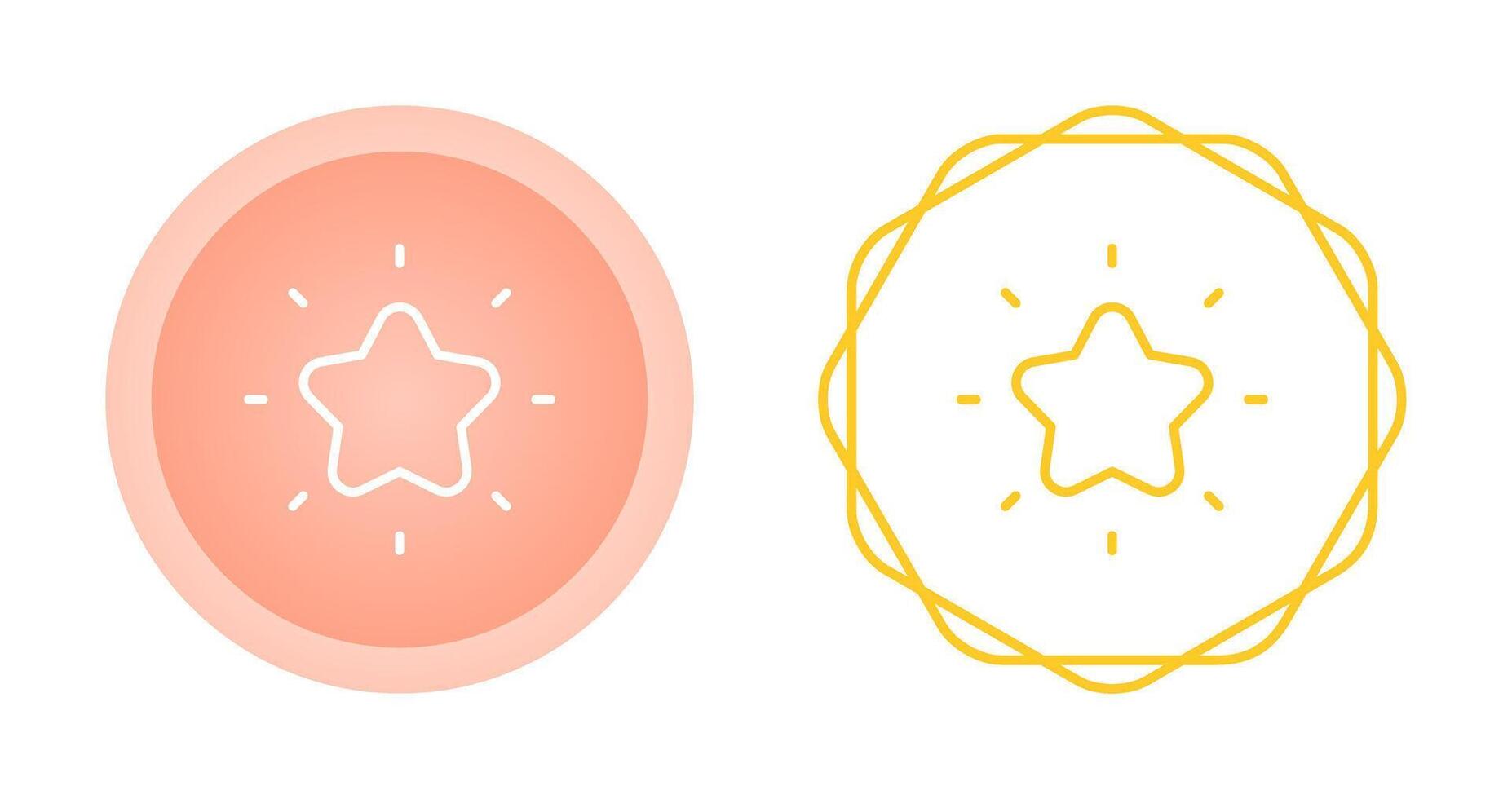 Shining star Vector Icon