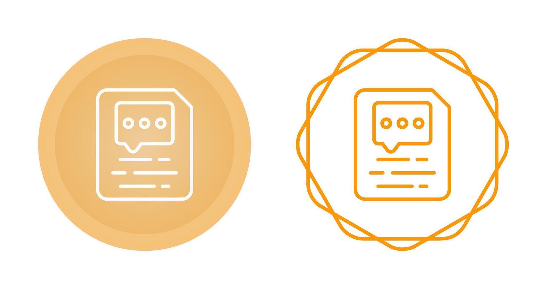 Document Insert Comment Vector Icon