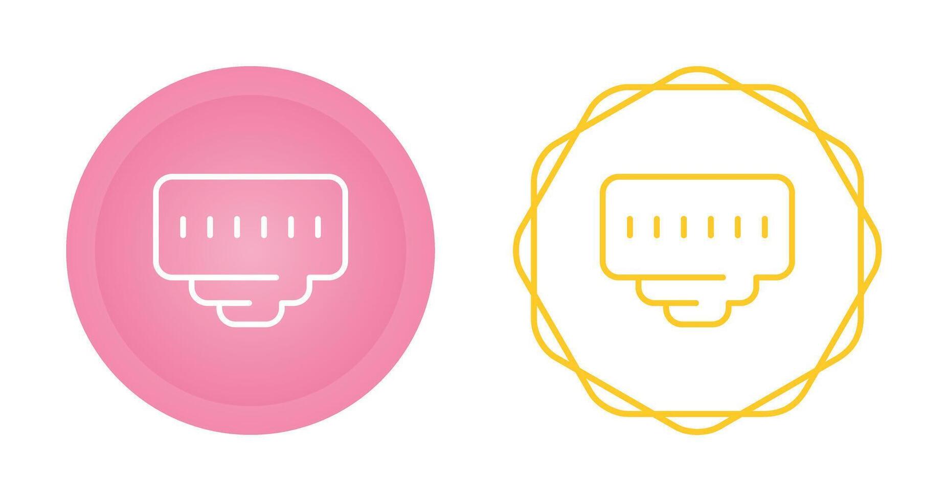 Ethernet Port Vector Icon