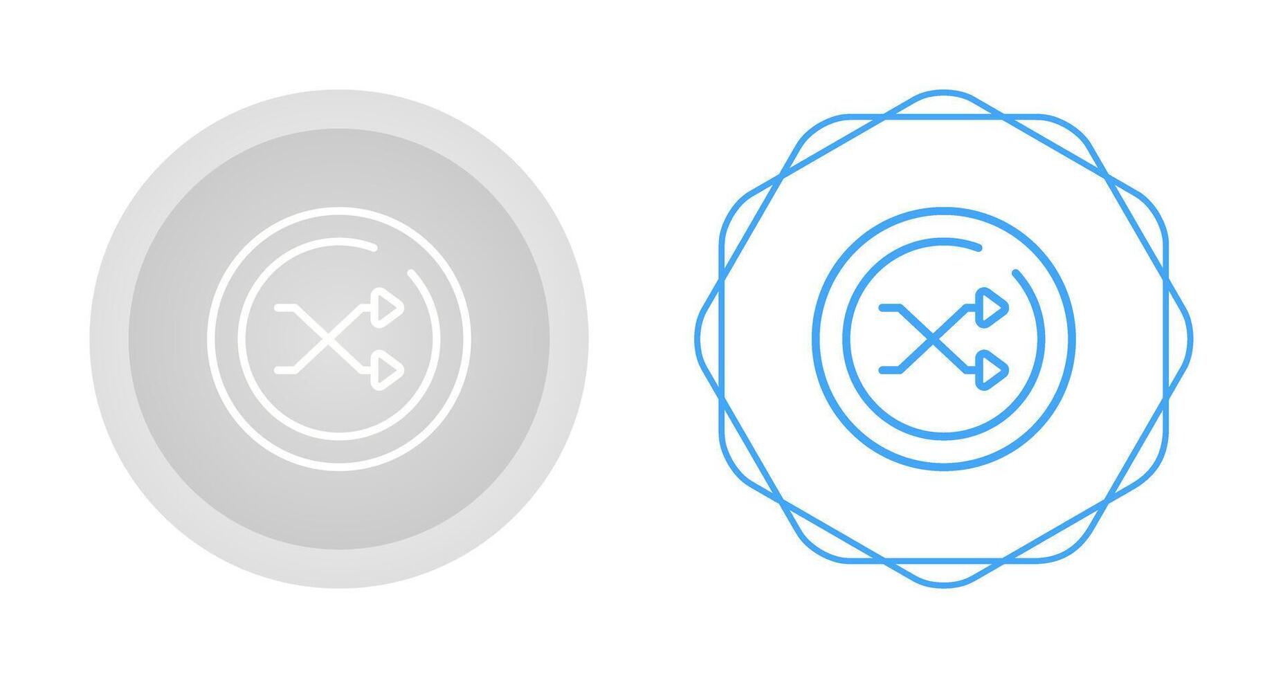 Shuffle Circle Vector Icon